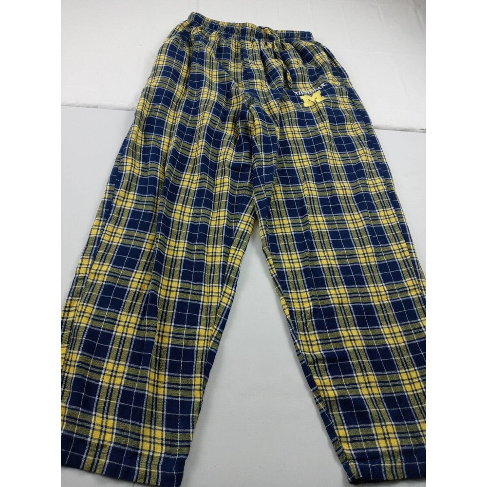 University of Michigan Sleepwear Pants Men Size Large Logo and Drawstring